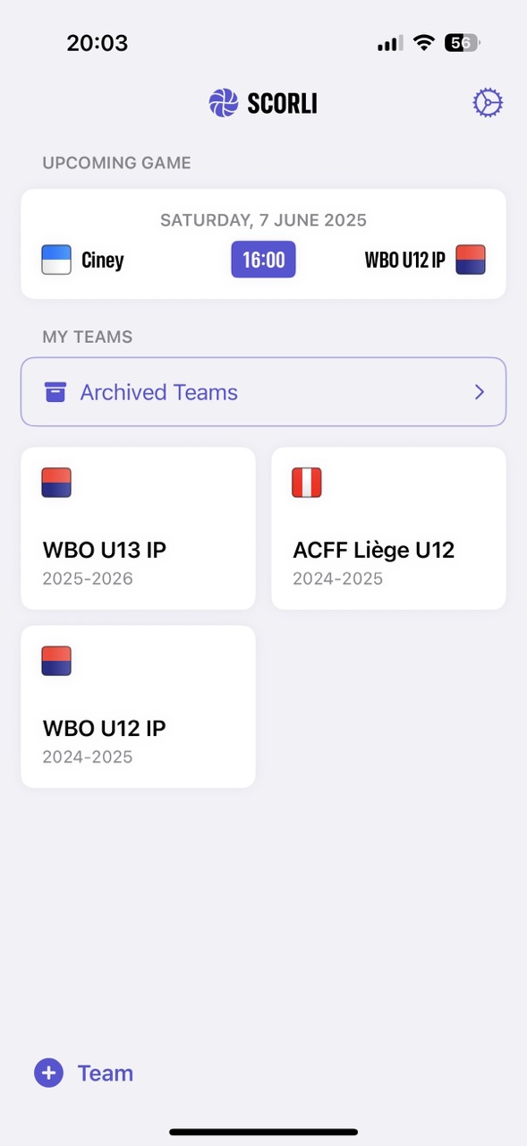 Teams Dashboard